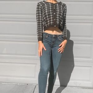 Mid-rise Stretchy Blue Jeggings